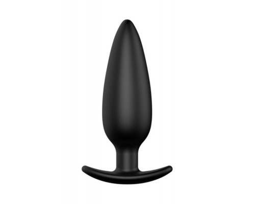 Заказать Черная анальная пробка №07 Self Penetrating Butt Plug - 12 см.