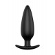 Заказать Черная анальная пробка №07 Self Penetrating Butt Plug - 12 см.