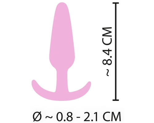 Заказать Розовая анальная втулка Mini Butt Plug - 8,4 см.