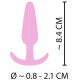 Заказать Розовая анальная втулка Mini Butt Plug - 8,4 см.