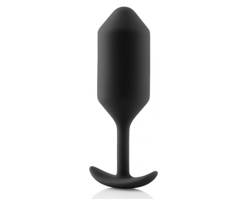 Заказать Чёрная пробка для ношения B-vibe Snug Plug 3 - 12,7 см.