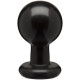 Заказать Круглая черная анальная пробка Classic Round Butt Plugs Large - 12,1 см.