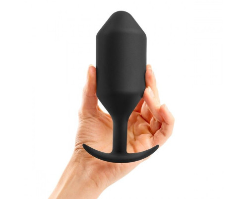 Заказать Черная анальная пробка для ношения B-vibe Snug Plug 6 - 17 см.
