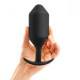 Заказать Черная анальная пробка для ношения B-vibe Snug Plug 6 - 17 см.