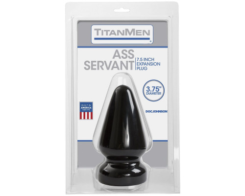 Заказать Большая анальная пробка Titanmen Tools Butt Plug 3.75  Diameter Ass Servant - 19 см.