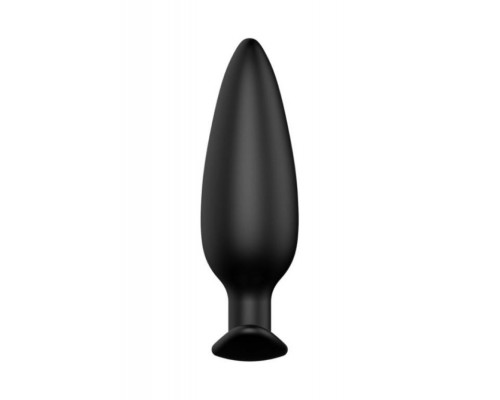 Заказать Черная анальная пробка №07 Self Penetrating Butt Plug - 12 см.