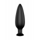 Заказать Черная анальная пробка №07 Self Penetrating Butt Plug - 12 см.