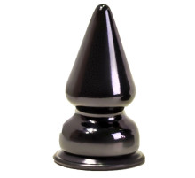 Чёрный анальный плаг MAGNUM 1 - 10 см.