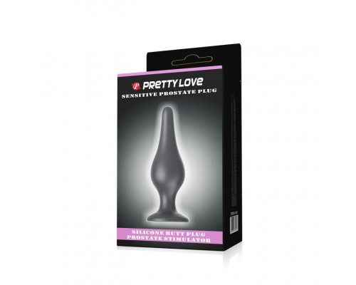 Заказать Анальная пробка на присоске среднего размера Sensitive Prostate Plug - 14 см.