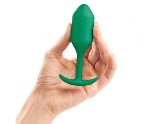 Заказать Зеленая пробка для ношения B-vibe Snug Plug 2 - 11,4 см.