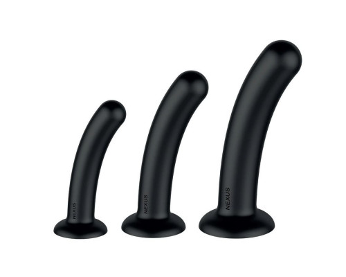 Набор из 3 черных анальных втулок Dilating Set Набор из 3 черных анальных втулок Dilating Set