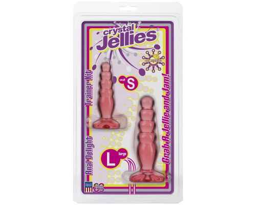 Заказать Набор из двух розовых анальных втулок Crystal Jellies Anal Trainer Kit