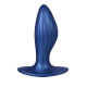 Синяя анальная пробка G Stuck Silicone Anal Plug - 12,5 см.