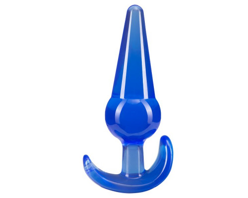 Заказать Синяя анальная пробка в форме якоря Large Anal Plug - 12,2 см.