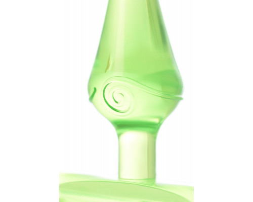 Заказать Зеленая анальная втулка с ограничителем - 6,5 см.