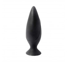 Черная большая анальная пробка Mojo Spades Large Butt Plug - 12 см.