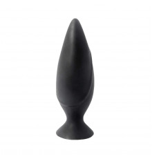 Черная большая анальная пробка Mojo Spades Large Butt Plug - 12 см.