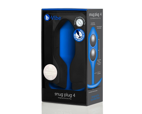 Заказать Синяя пробка для ношения Snug Plug 4 - 14,5 см.