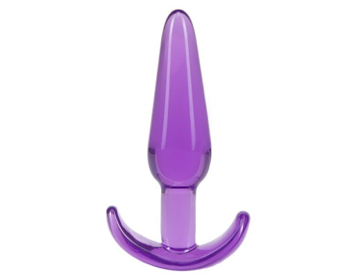 Заказать Фиолетовая анальная пробка в форме якоря Slim Anal Plug - 10,8 см.