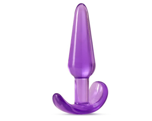 Заказать Фиолетовая анальная пробка в форме якоря Slim Anal Plug - 10,8 см.