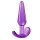 Заказать Фиолетовая анальная пробка в форме якоря Slim Anal Plug - 10,8 см.