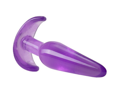 Заказать Фиолетовая анальная пробка в форме якоря Slim Anal Plug - 10,8 см.