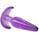 Заказать Фиолетовая анальная пробка в форме якоря Slim Anal Plug - 10,8 см.