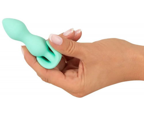 Заказать Аквамариновая анальная втулка Mini Butt Plug - 8,2 см.