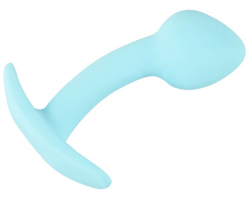 Заказать Голубая анальная втулка Mini Butt Plug - 7,1 см.