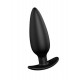 Заказать Черная анальная пробка №07 Self Penetrating Butt Plug - 12 см.