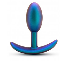 Синяя анальная пробка со смещенным центром тяжести The Nebula Plug - 9 см.