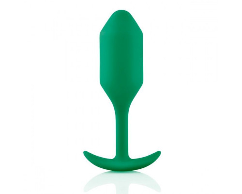 Заказать Зеленая пробка для ношения B-vibe Snug Plug 2 - 11,4 см.