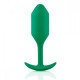 Заказать Зеленая пробка для ношения B-vibe Snug Plug 2 - 11,4 см.