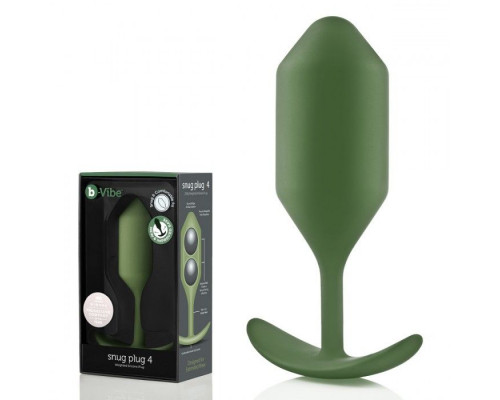 Заказать Пробка цвета хаки для ношения B-vibe Snug Plug 4 - 14 см. Заказать Пробка цвета хаки для ношения B-vibe Snug Plug 4 - 14 см.