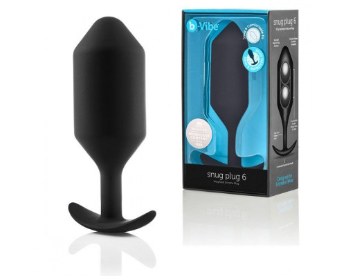 Заказать Черная анальная пробка для ношения B-vibe Snug Plug 6 - 17 см.