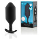 Заказать Черная анальная пробка для ношения B-vibe Snug Plug 6 - 17 см.