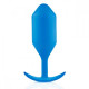 Заказать Синяя пробка для ношения B-vibe Snug Plug 5 - 14 см.