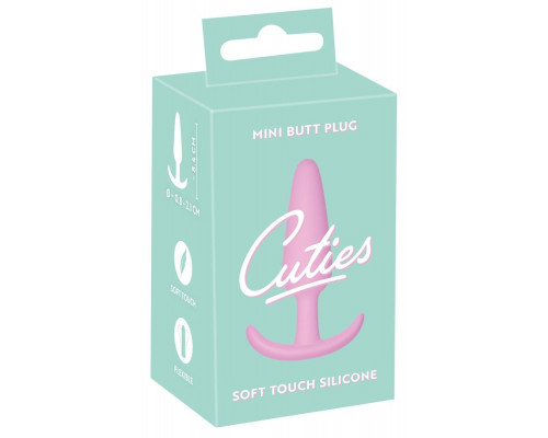 Заказать Розовая анальная втулка Mini Butt Plug - 8,4 см.