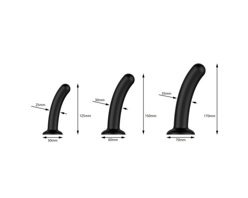 Набор из 3 черных анальных втулок Dilating Set Набор из 3 черных анальных втулок Dilating Set