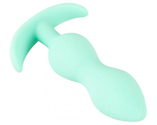 Заказать Аквамариновая анальная втулка Mini Butt Plug - 8,2 см.
