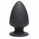 Черная мягкая анальная пробка Squeezable Small Anal Plug - 9 см.