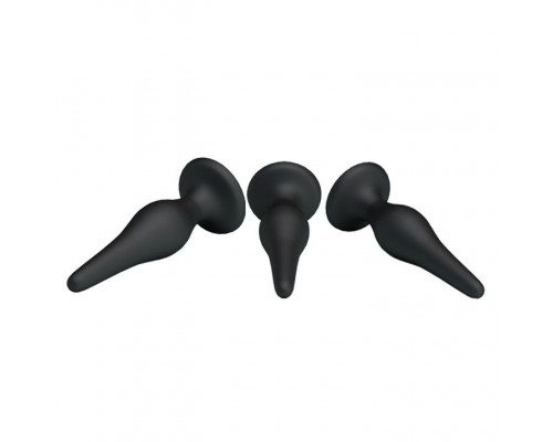 Заказать Набор из 3 силиконовых анальных пробок для начинающих Mini Anal Kit
