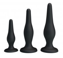 Набор из 3 силиконовых анальных пробок для начинающих Mini Anal Kit