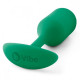 Заказать Зеленая пробка для ношения B-vibe Snug Plug 2 - 11,4 см.