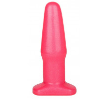 Розовый гелевый плаг на подставке - 14 см.