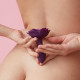 Заказать Фиолетовая анальная пробка с ограничителем-розой Open Rose Size S Butt Plug
