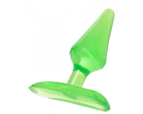 Заказать Зеленая анальная втулка с ограничителем - 6,5 см.
