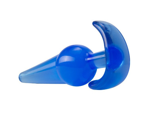 Заказать Синяя анальная пробка в форме якоря Large Anal Plug - 12,2 см.