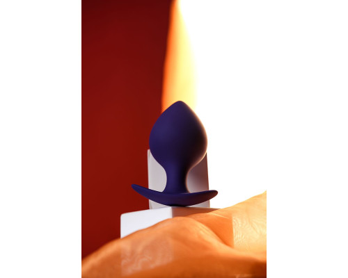 Заказать Фиолетовая силиконовая анальная пробка Glob - 10 см.