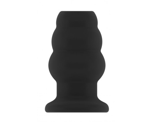 Заказать Чёрная анальная пробка с тоннелем №49 Small Hollow Tunnel Butt Plug 3 Inch - 7,7 см.